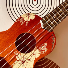 Load image into Gallery viewer, Kala Hibiscus Mahogany Soprano Ukulele