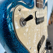 Load image into Gallery viewer, Squier Paranormal Super-Sonic Electric Guitar - Blue Sparkle (Used)