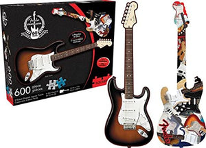 Fender 2-sided Guitar Shape 600 Piece Jigsaw Puzzle