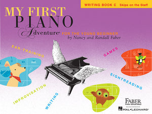My First Piano Adventure Writing Book C- Skips on the Staff