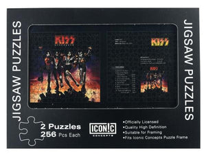 Kiss Puzzle- 2 puzzles, 256 piece each - Destroyer