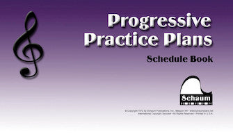 Hal Leonard Progressive Piano Practice Plans- Schedule Book