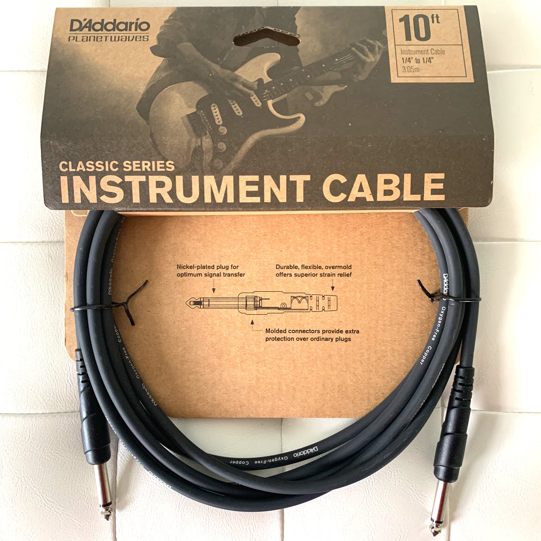 Daddario Instrument (Classic Series) 10 ft Guitar Cable
