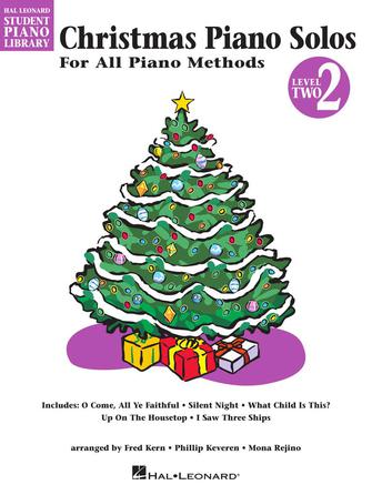 Hal Leonard- Christmas Piano Solos- Level 2- White book with purple ink