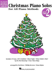 Hal Leonard- Christmas Piano Solos- Level 2- White book with purple ink