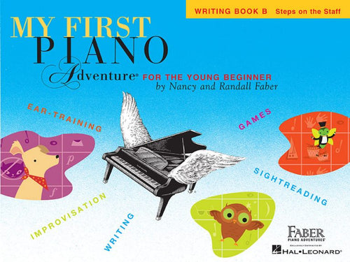 My First Piano Adventure Writing Book B- Steps on the Staff