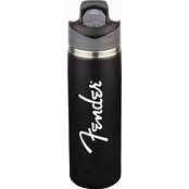 Fender "Pilot" 20.9 oz stainless steel water bottle- black